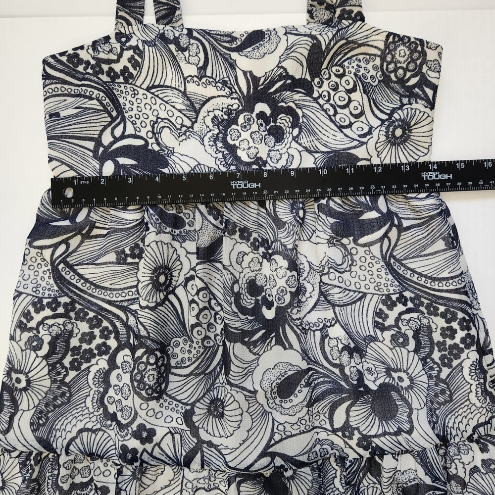 Ted Baker London Adlinah Blue Floral Paisley Chiffon Maxi Dress Size 1 US 4 - Picture 6 of 11